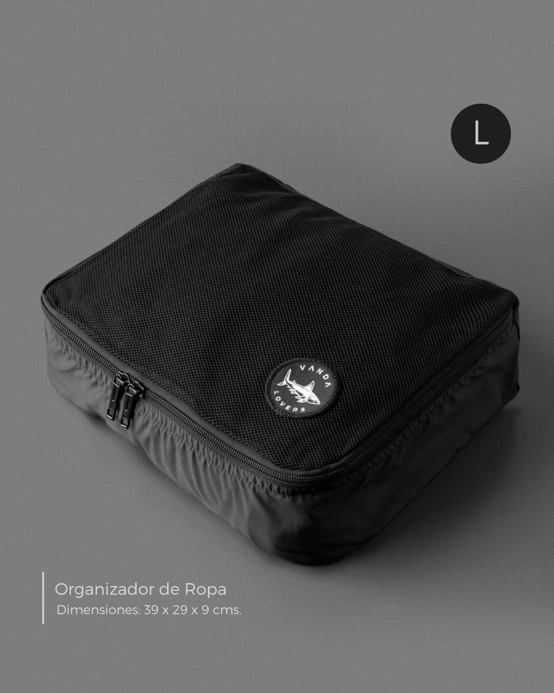 Estuche Cables USB Organizador Cables Viaje Raguso - Bolsa Digital Nylon - 25.5x18.5cm - Negro Organizador Electrónico Negro