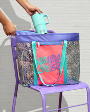 Bolsa de Playa Plus Animal Groove Violet Aqua