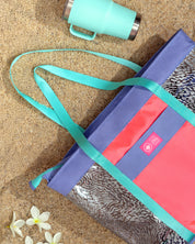 Bolsa de Playa Plus Animal Groove Violet Aqua