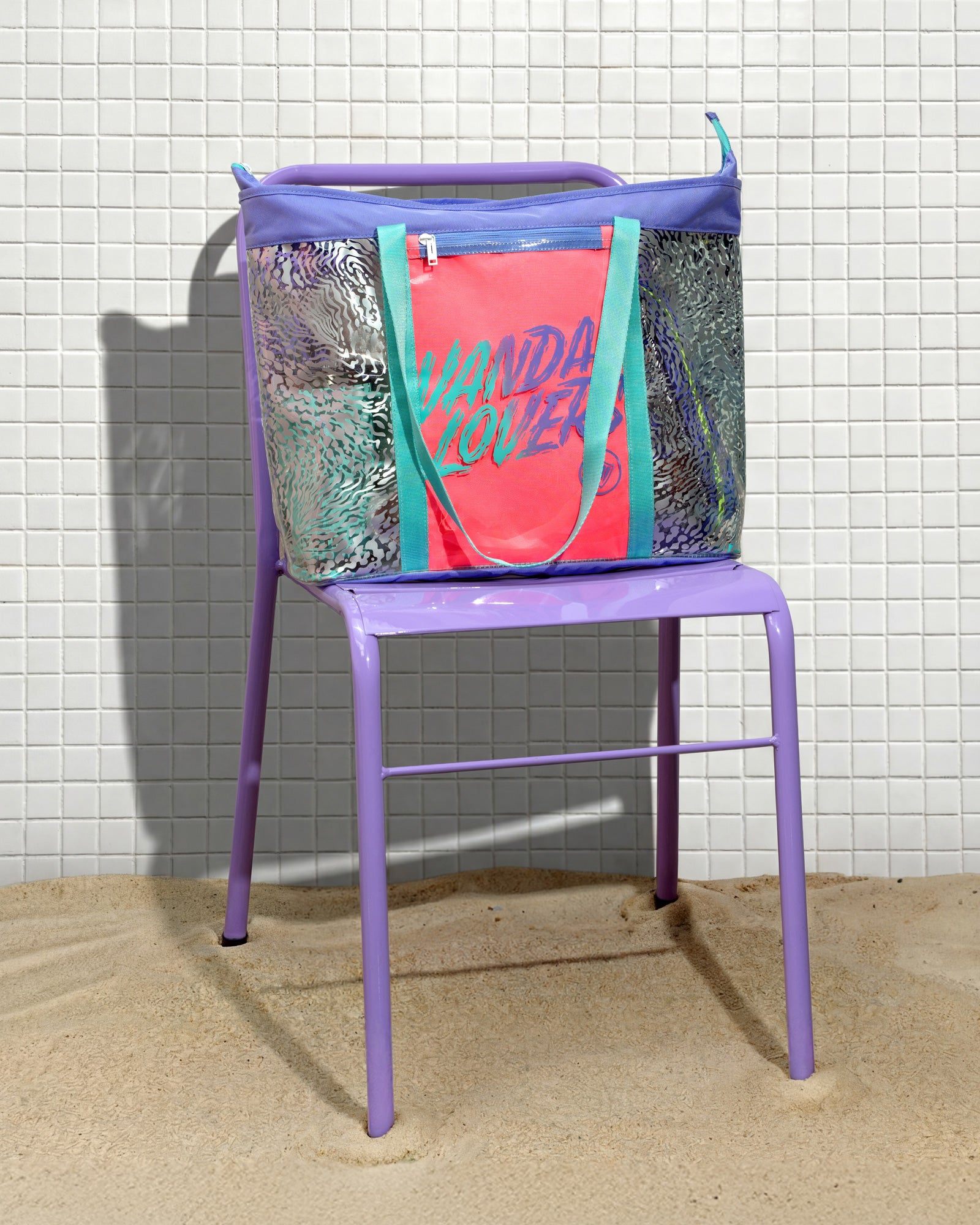 Bolsa de Playa Plus Animal Groove Violet Aqua