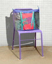 Bolsa de Playa Plus Animal Groove Violet Aqua