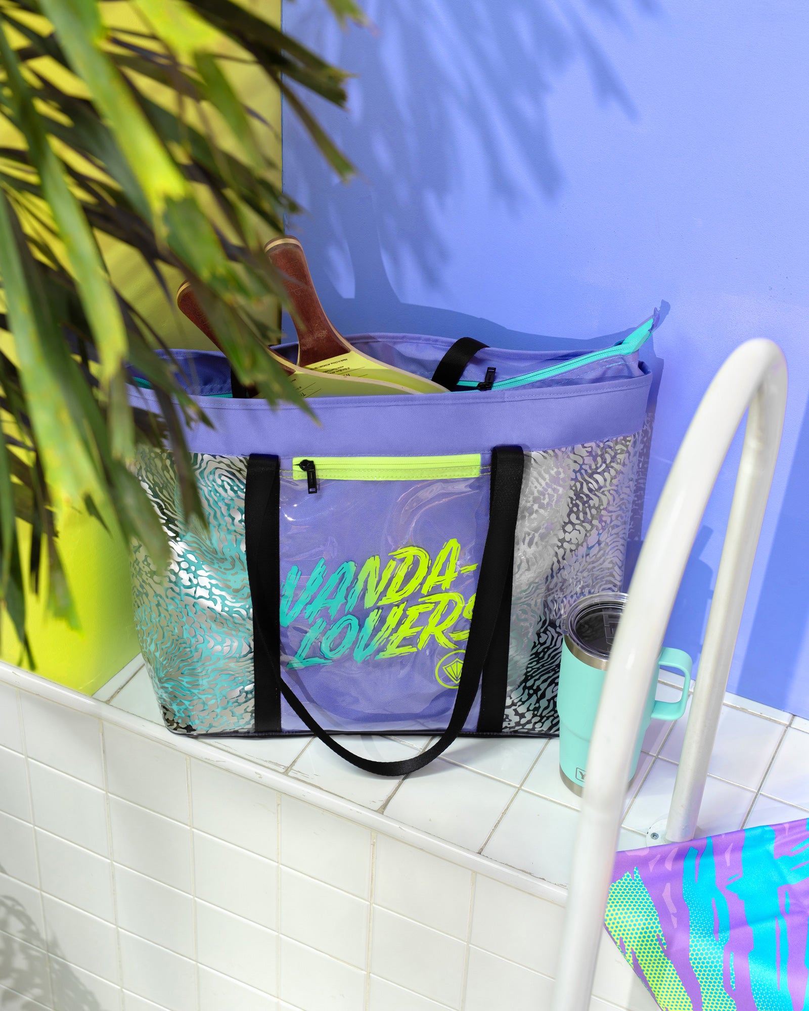 Bolsa de Playa Plus Animal Groove Violet Black
