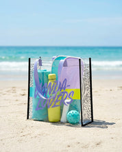 Bolsa de Playa Animal Violet Black