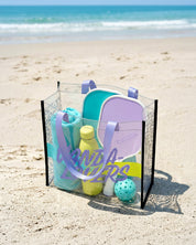 Bolsa de Playa Animal Violet Black