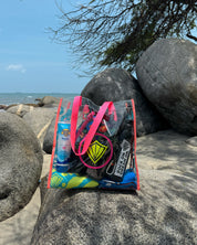 Bolsa de Playa Groovy Sand Waves Melon Blue PK