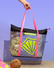 Bolsa de Playa Plus Animal Icon Black Pink