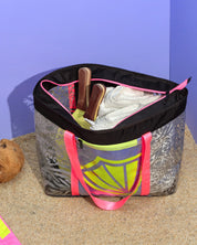 Bolsa de Playa Plus Animal Icon Black Pink