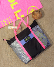 Bolsa de Playa Plus Animal Icon Black Pink