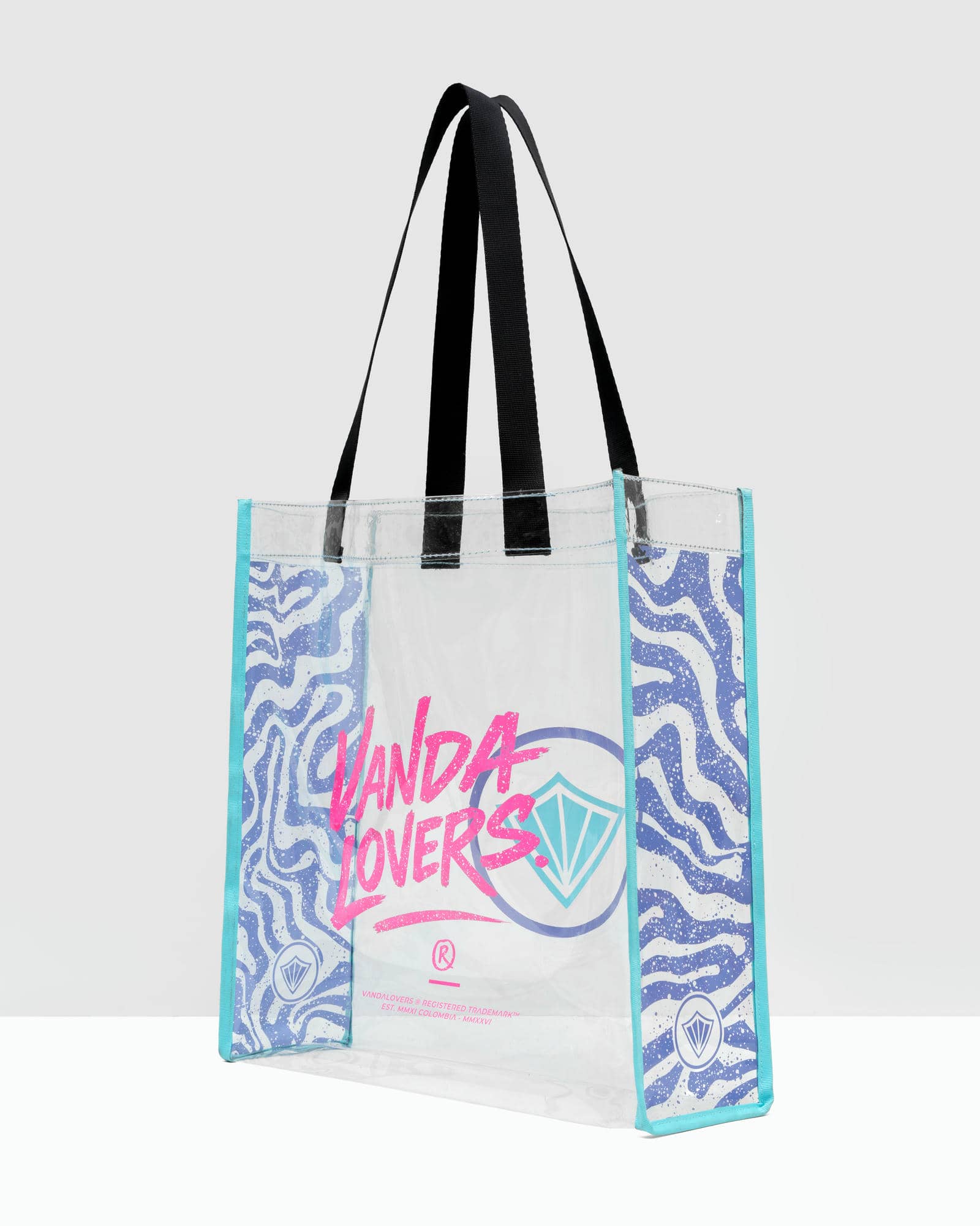 Bolsa de Playa Groovy Sand Waves Violet Blue