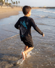 Camiseta Niño Solarproof Diamond Wave Black AZ