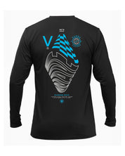 Camiseta Solarproof Diamond Wave Black AZ