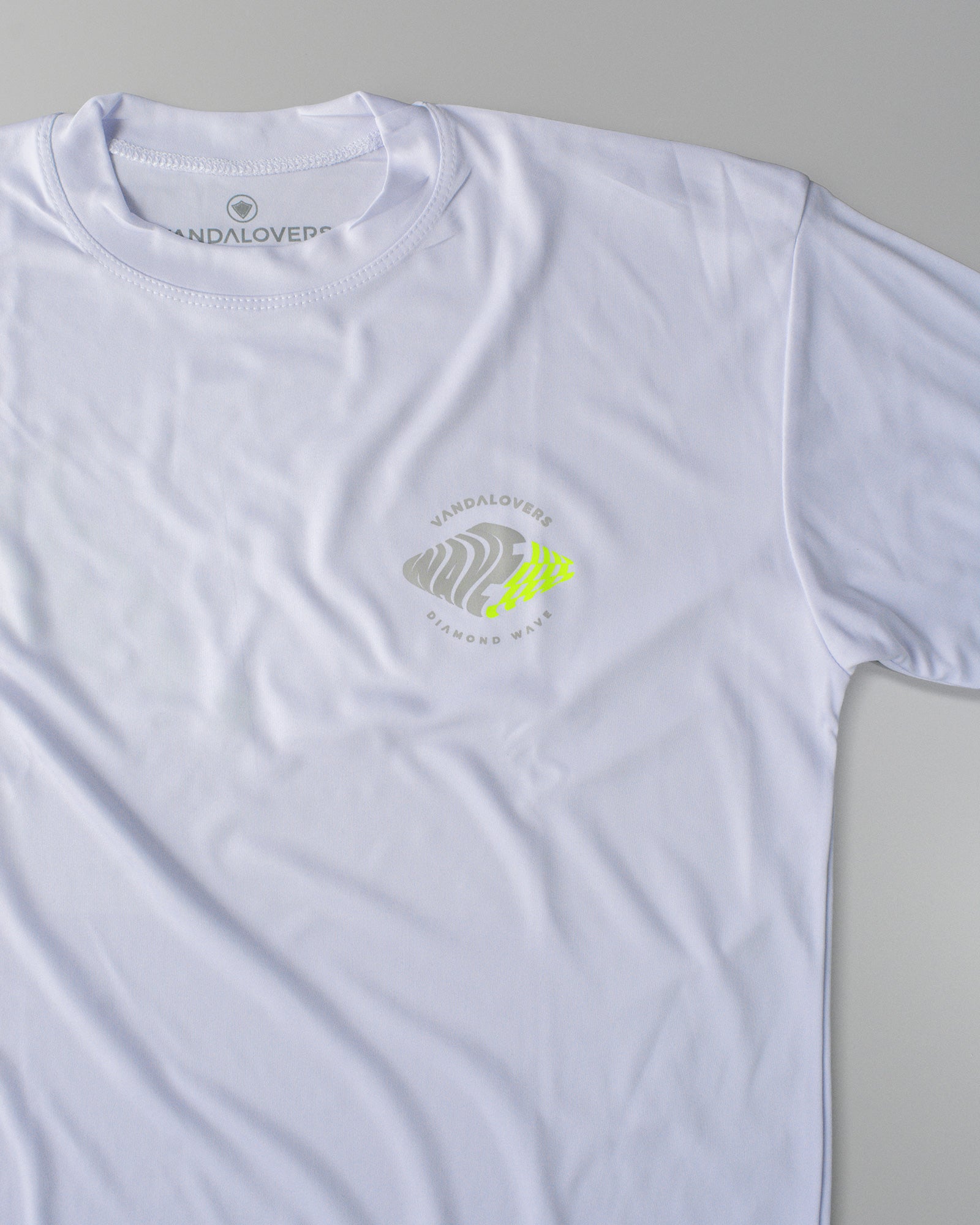 Camiseta Solarproof Niño Diamond Wave White YWAZ