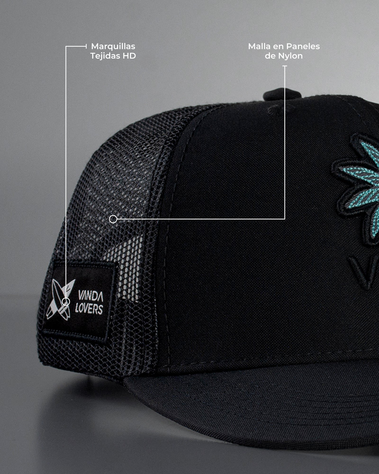 Gorra Trucker Venice Aqua 6p