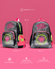 Morral Mini Plus Animal Groove Black Pink YW
