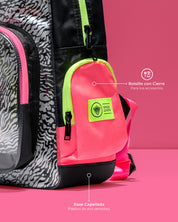 Morral Mini Plus Animal Groove Black Pink YW