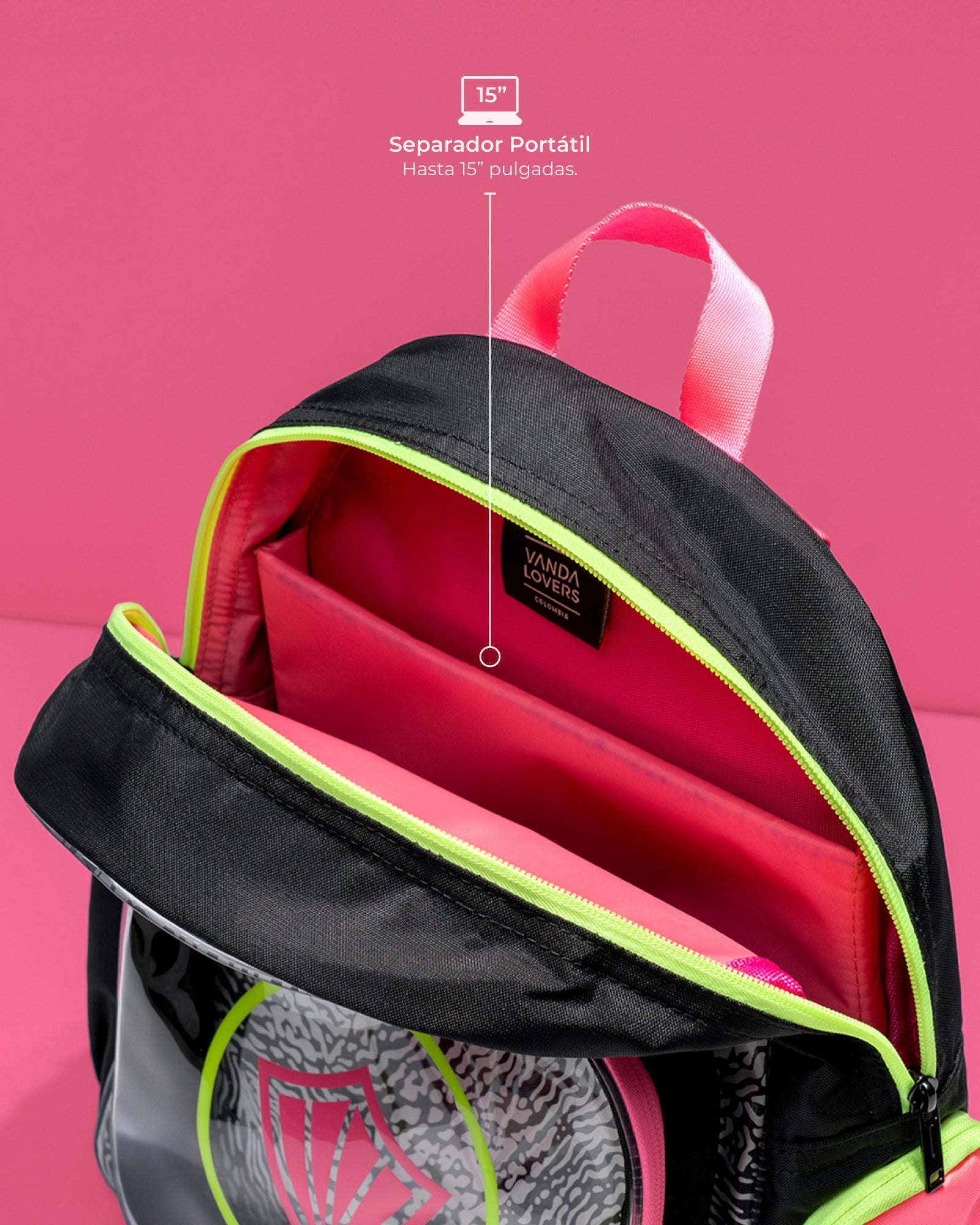 Morral Mini Plus Animal Groove Black Pink YW