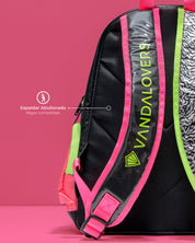 Morral Mini Plus Animal Groove Black Pink YW