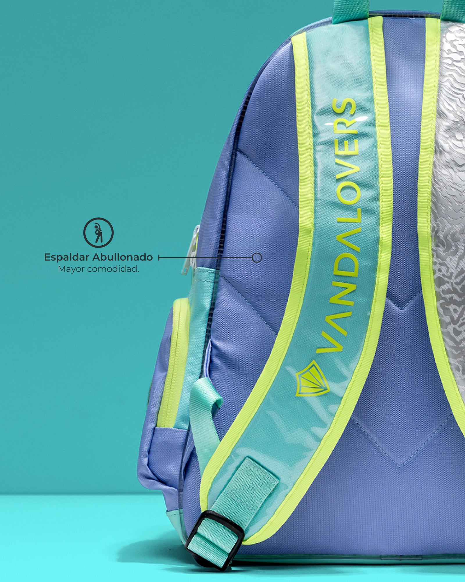 Morral Mini Plus Animal Groove Violet Aqua