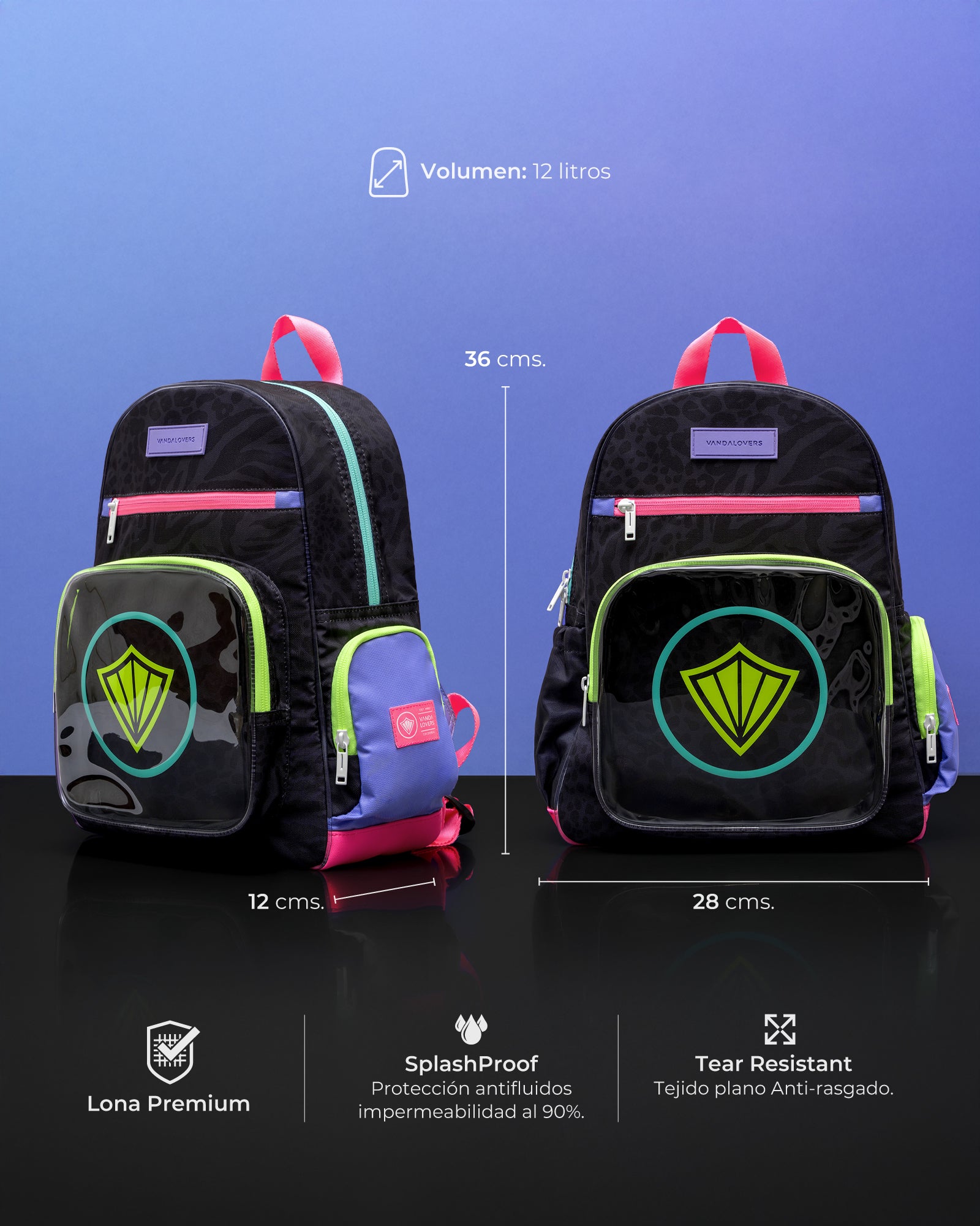 Morral Mini Plus Icon Nebula Black Violet Fun