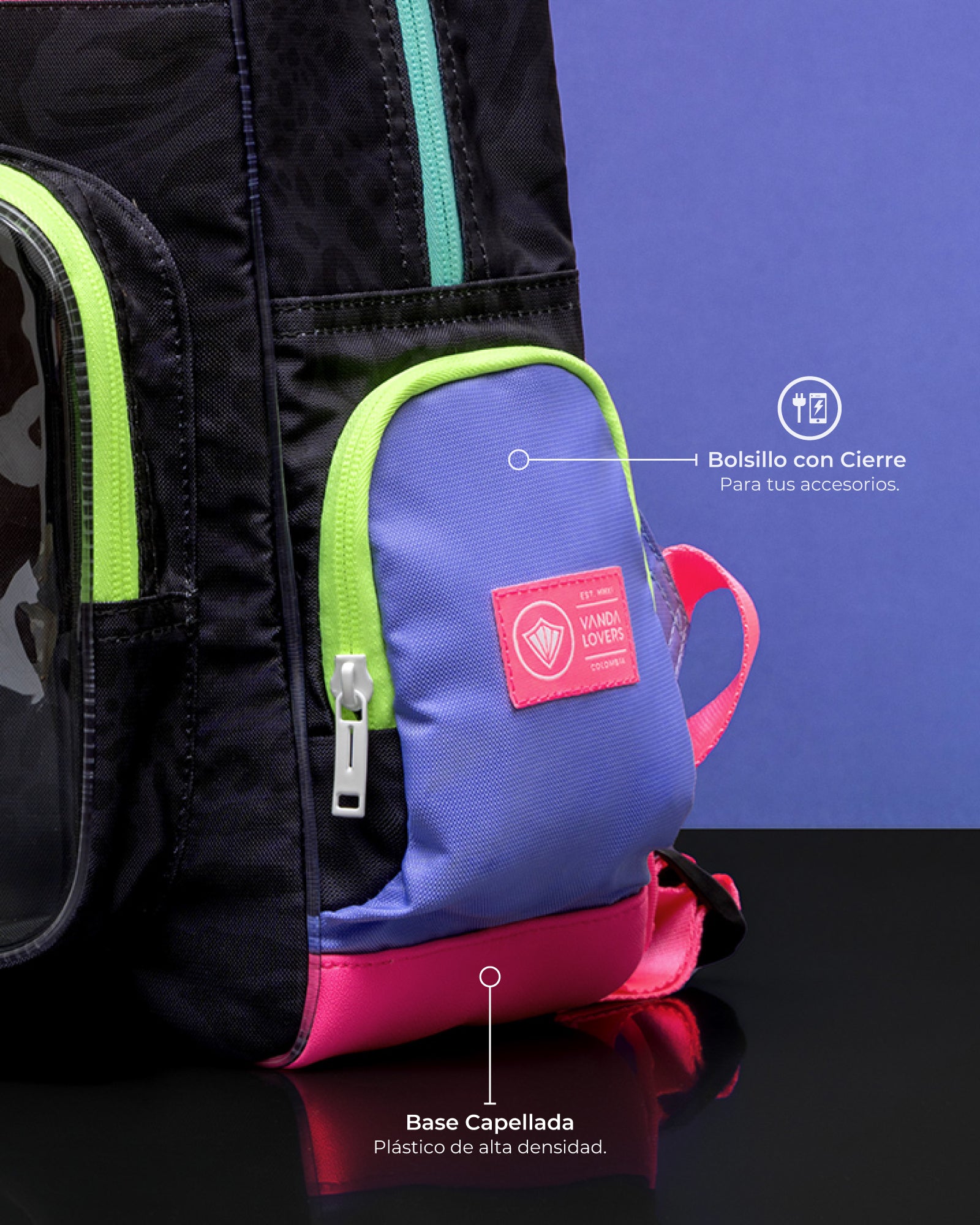 Morral Mini Plus Icon Nebula Black Violet Fun