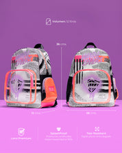Morral Mini Plus Strokes Splash Fun Melón Pink