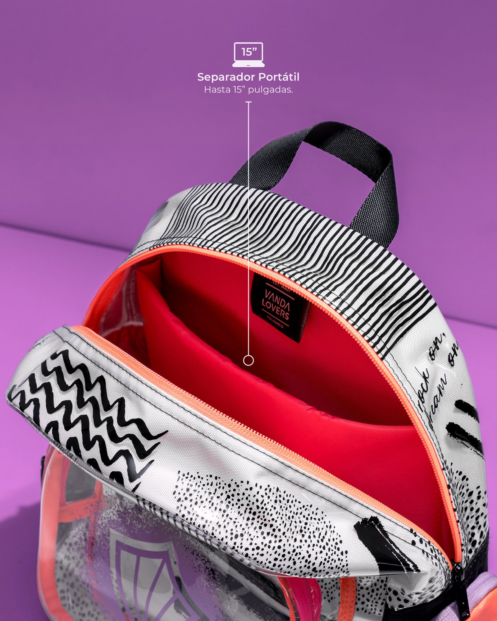 Morral Mini Plus Strokes Splash Fun Melón Pink