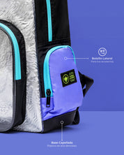 Morral Animal Groove Black White Violet Blue