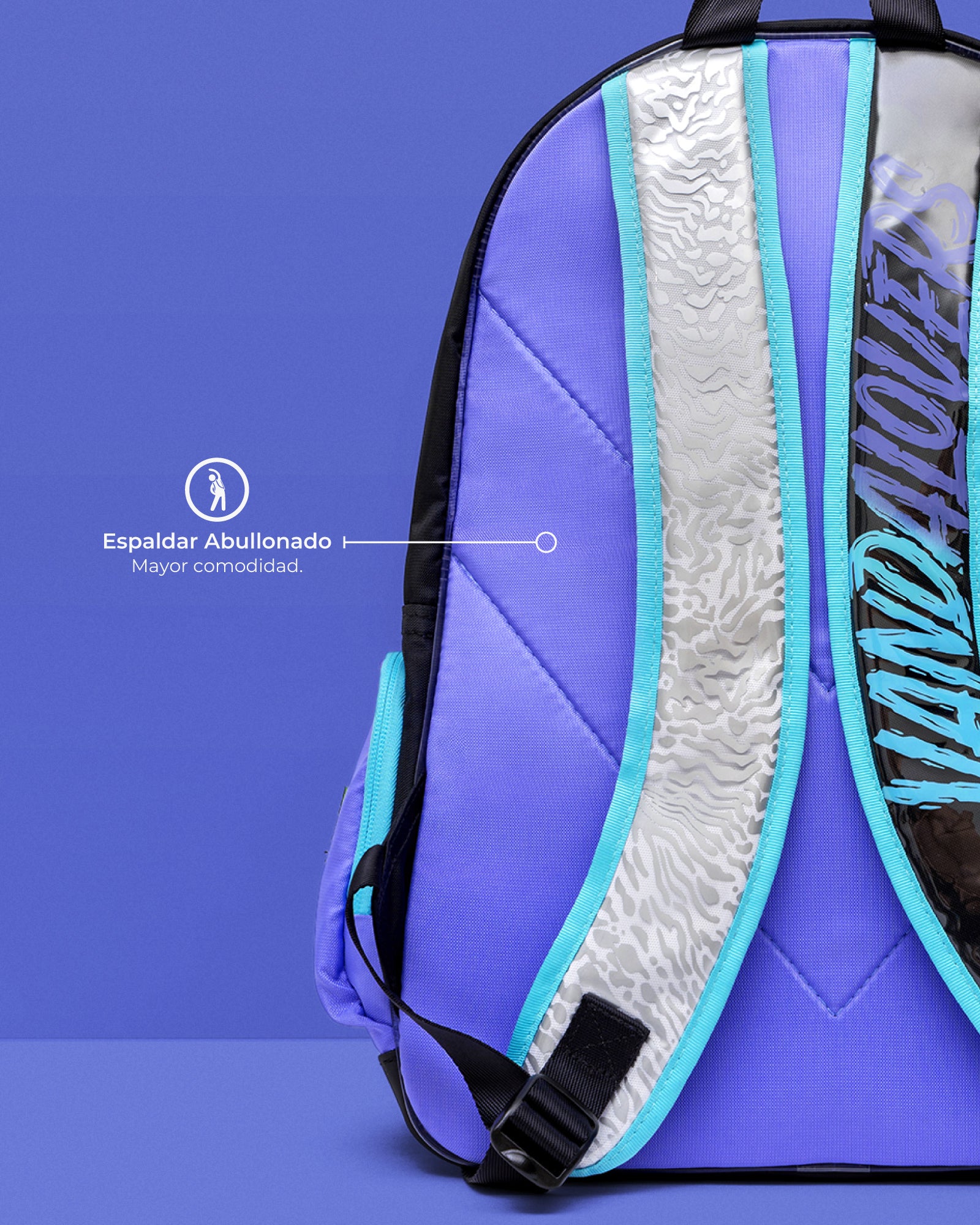 Morral Animal Groove Black White Violet Blue