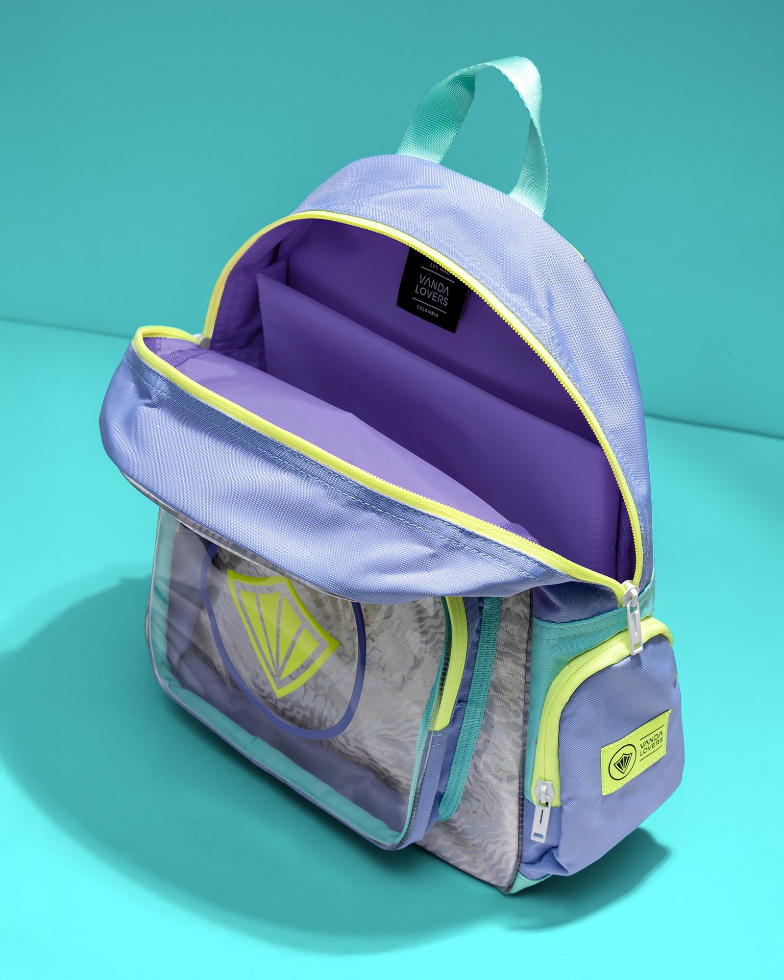 Morral Mini Plus Animal Groove Violet Aqua