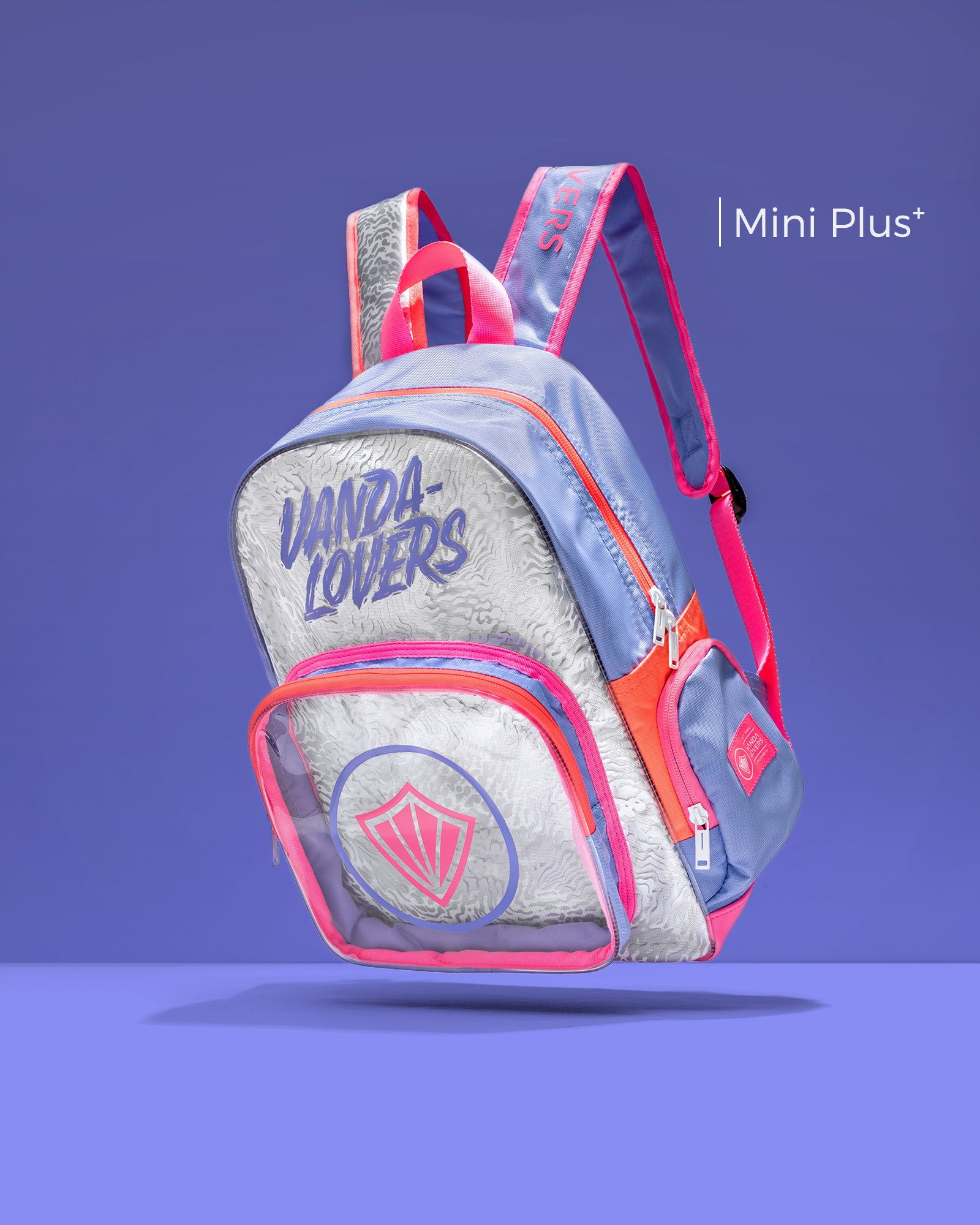 Morral Mini Plus Animal Groove Violet Melón Pink