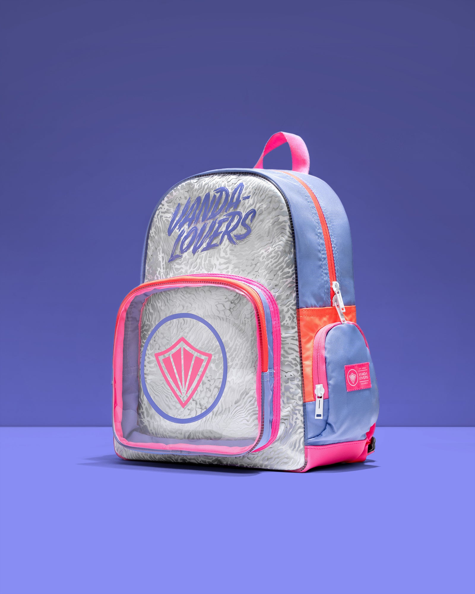 Morral Mini Plus Animal Groove Violet Melón Pink