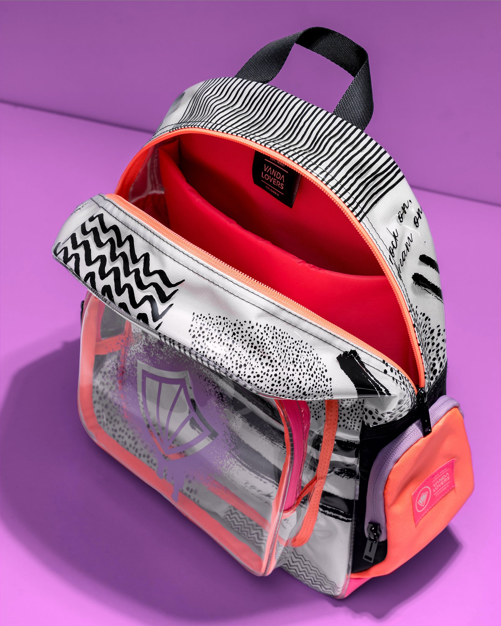 Morral Mini Plus Strokes Splash Fun Melón Pink