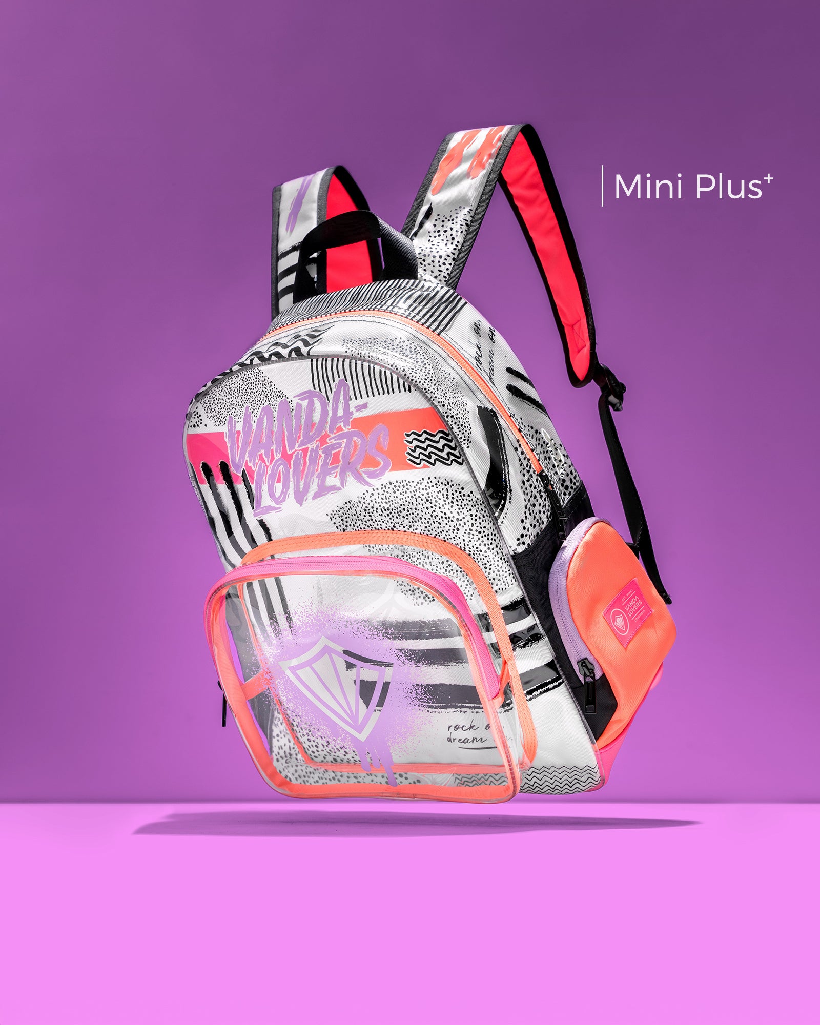 Morral Mini Plus Strokes Splash Fun Melón Pink