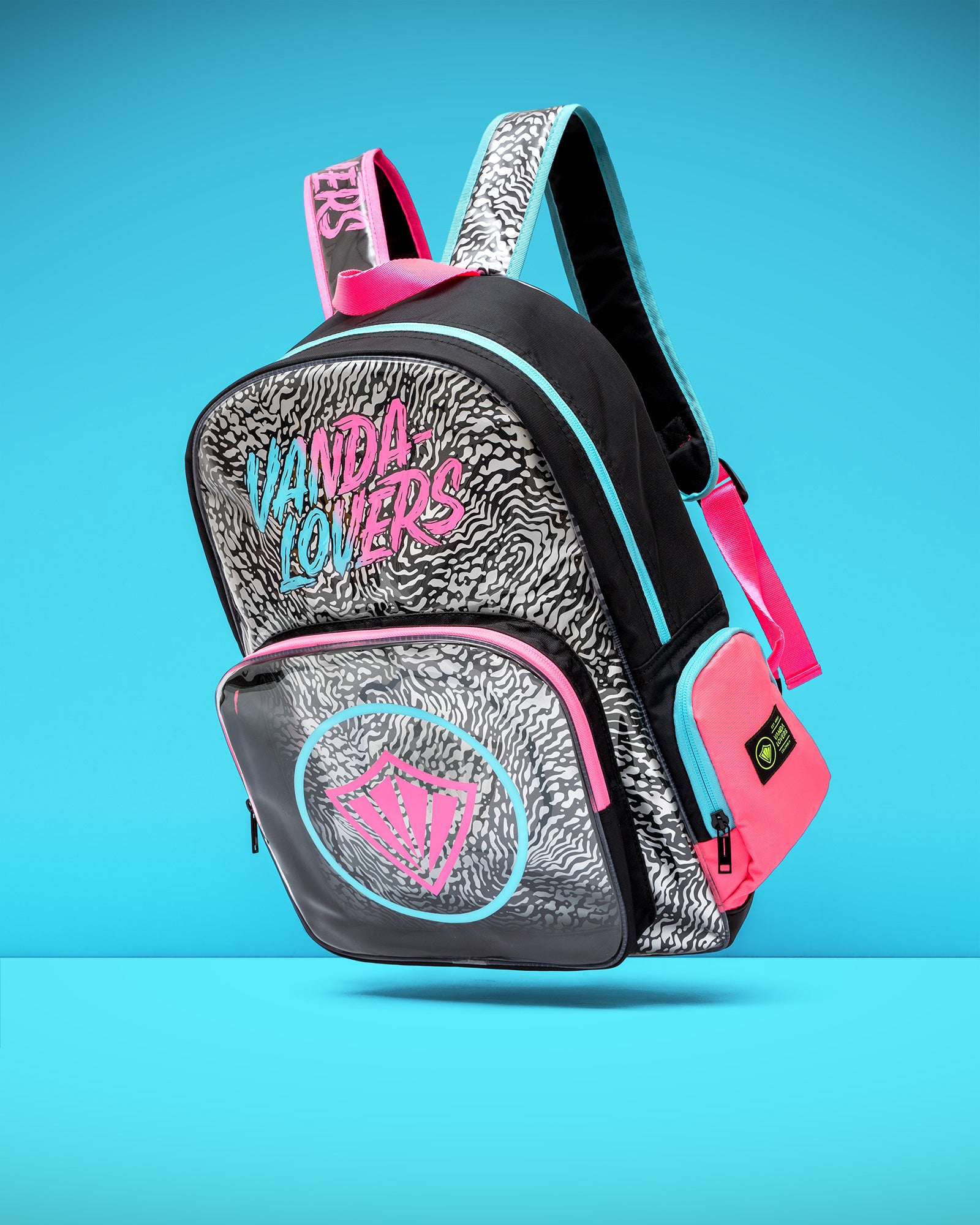Morral Animal Groove Black Blue Pink