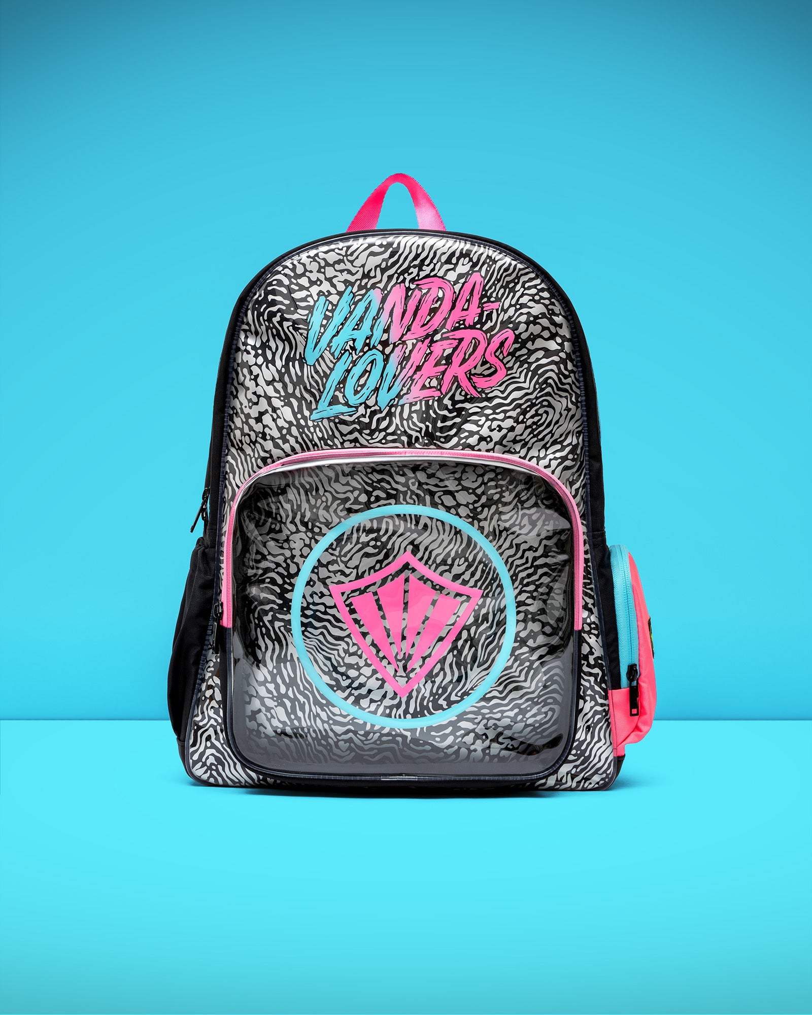 Morral Animal Groove Black Blue Pink