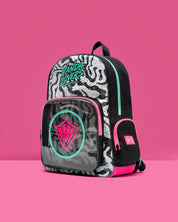 Morral Groove Sand Waves Black Aqua Pink