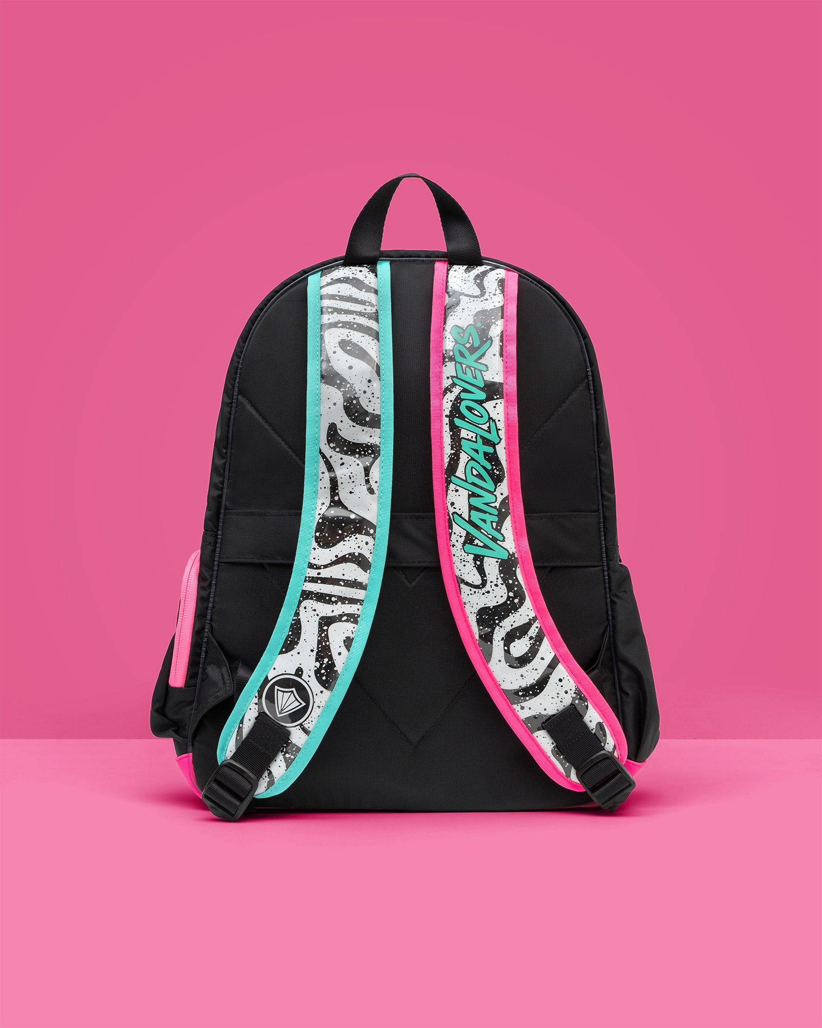 Morral Groove Sand Waves Black Aqua Pink