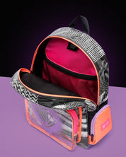 Morral Strokes Silver Black Violet Melon Pink