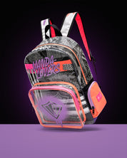 Morral Strokes Silver Black Violet Melon Pink