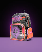 Morral Strokes Silver Black Violet Melon Pink