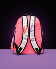 Morral Strokes Silver Black Violet Melon Pink