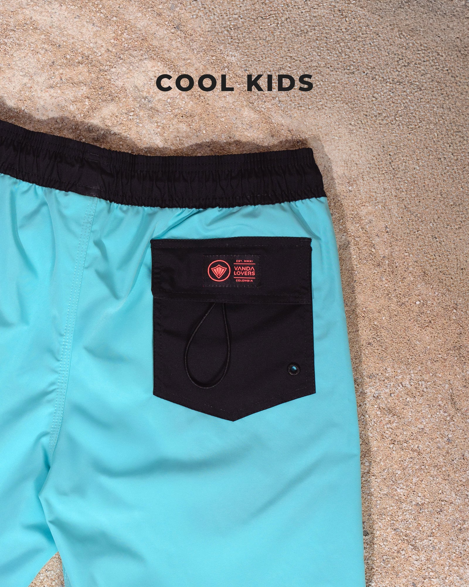 Pantaloneta Niño Icon Shark Aqua