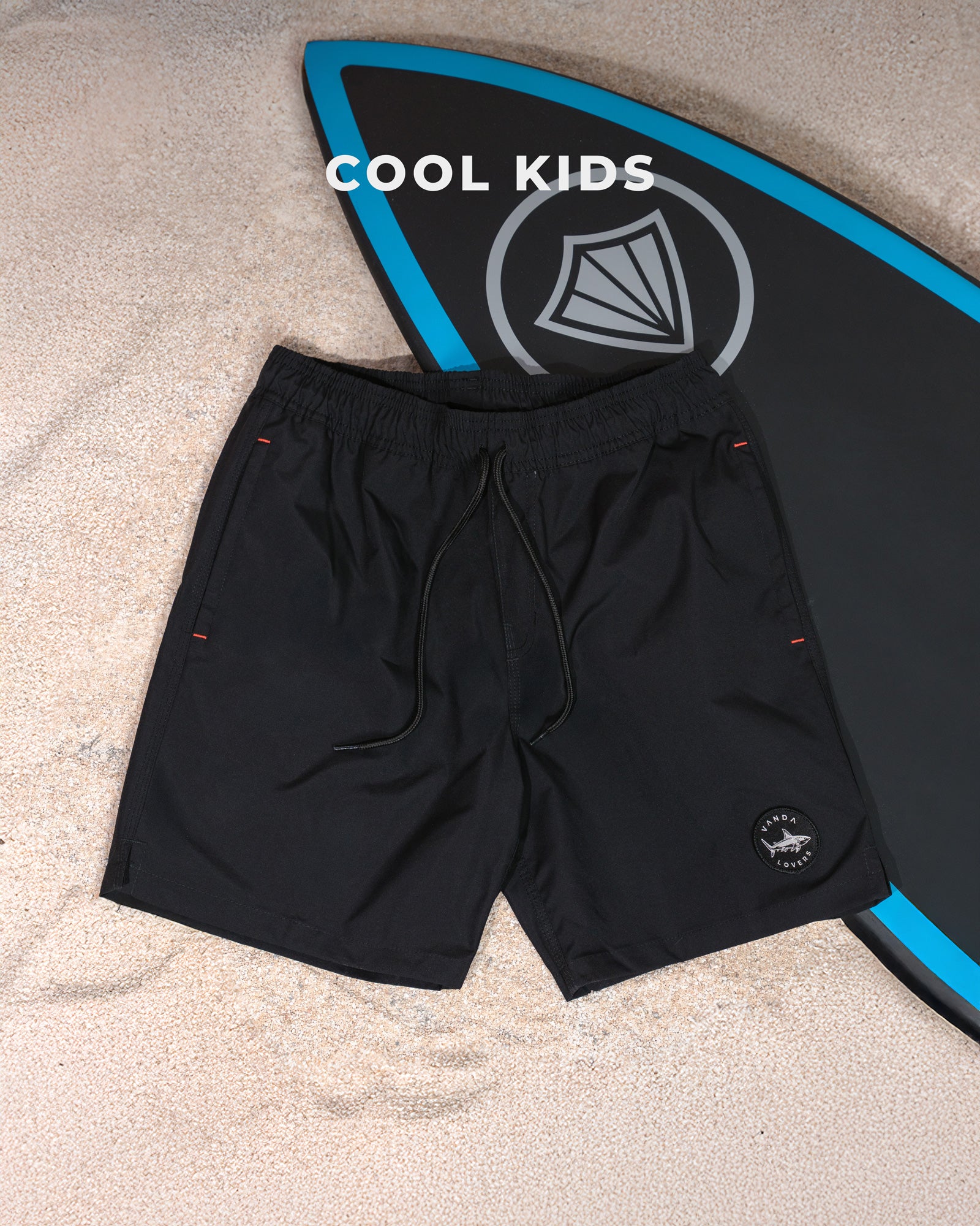 Pantaloneta Niño Icon Shark Black SN
