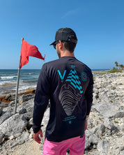 Camiseta Solarproof Diamond Wave Black AZ